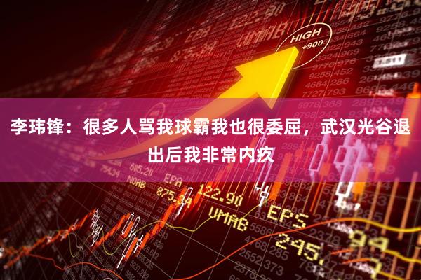 李玮锋：很多人骂我球霸我也很委屈，武汉光谷退出后我非常内疚